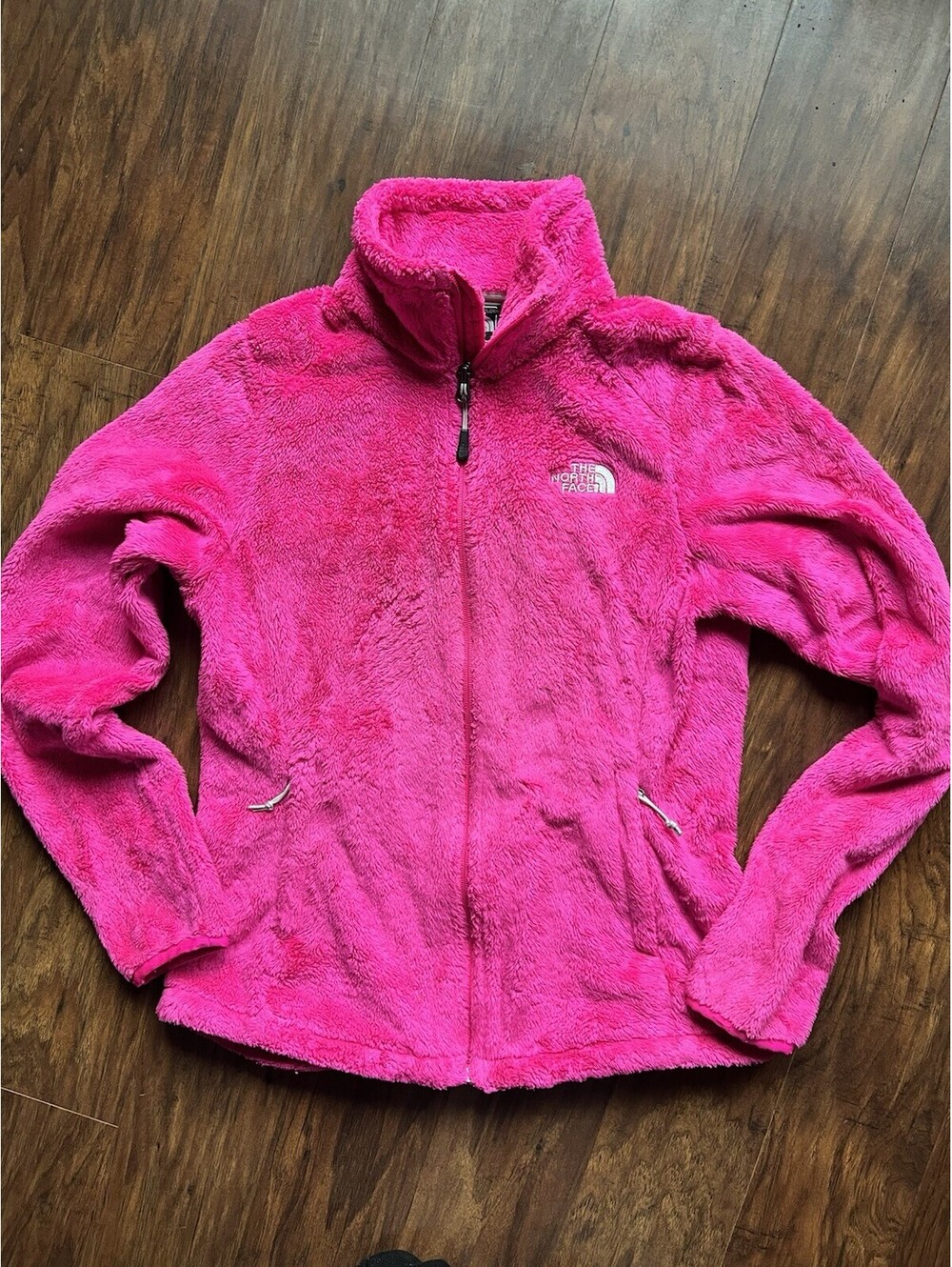 North Face Fleece Jacket Bright Pink Women’s Small EUC!!!